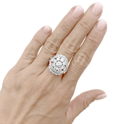 Bague en platine et diamants - Castafiore