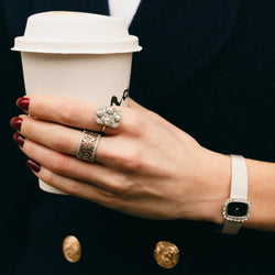 Bague en platine et diamants - Castafiore