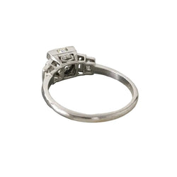 Bague en platine et diamants - Castafiore