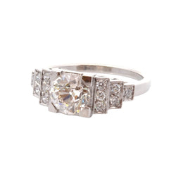 Bague en platine et diamants - Castafiore