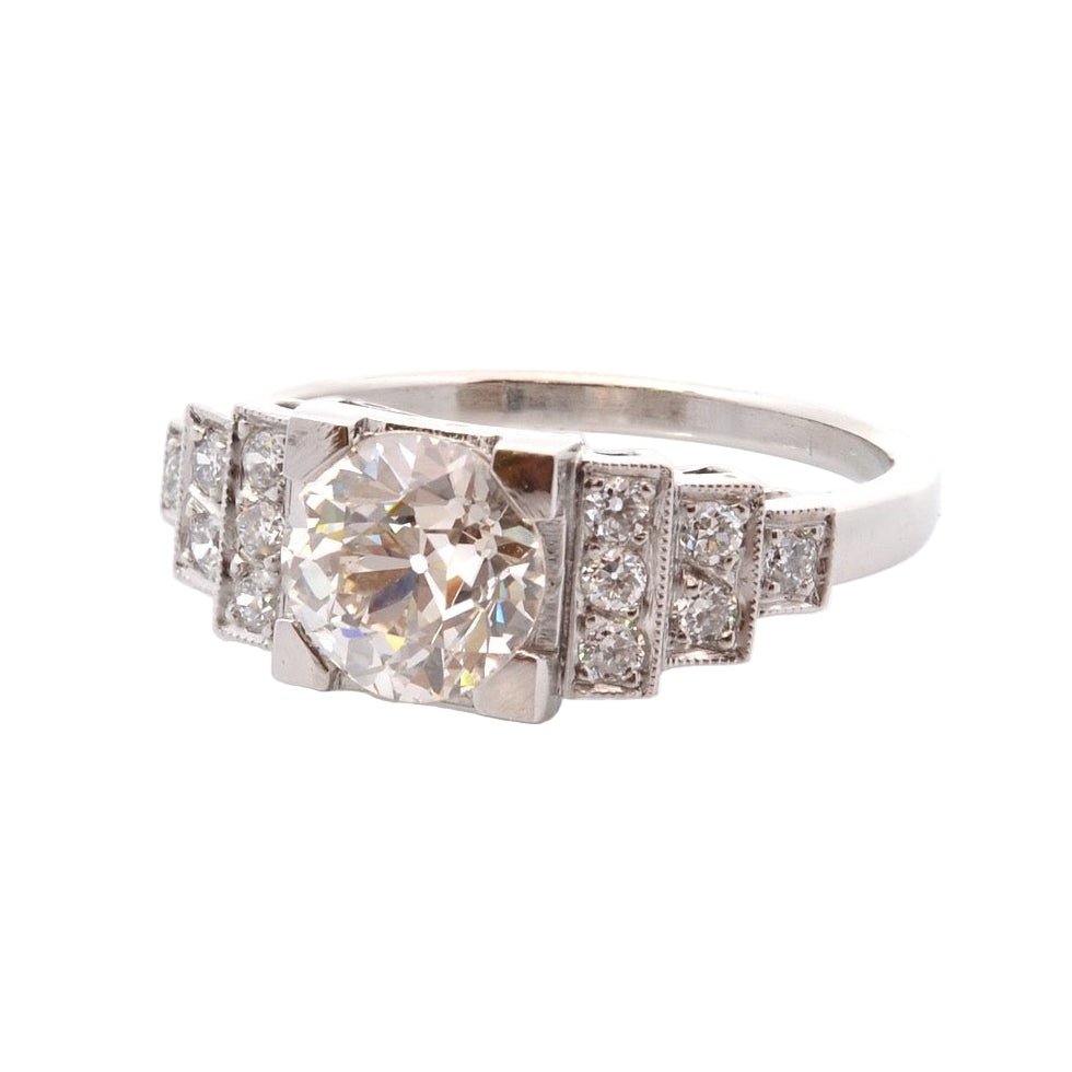 Bague en platine et diamants - Castafiore