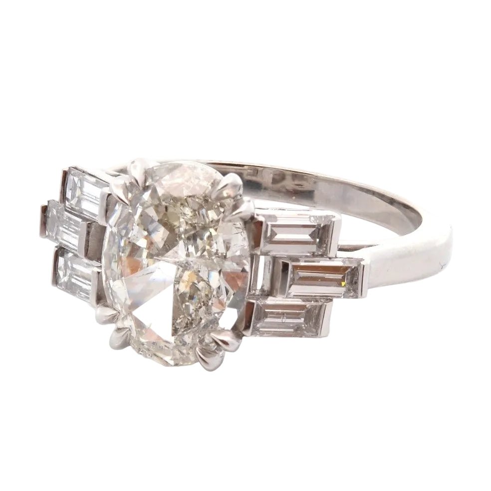 Bague en platine et diamants - Castafiore