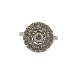 Bague en platine et diamants - Castafiore