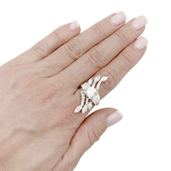 Bague en platine et diamants - Castafiore