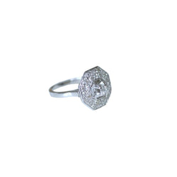 Bague en platine et diamants - Castafiore