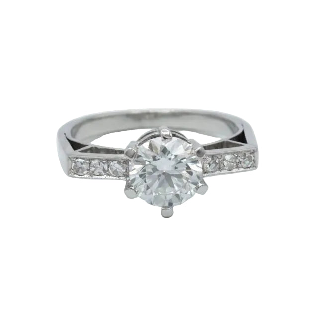 Bague en platine et diamants - Castafiore