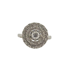Bague en platine et diamants - Castafiore