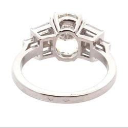 Ring diamond 2.03cts in paltinium