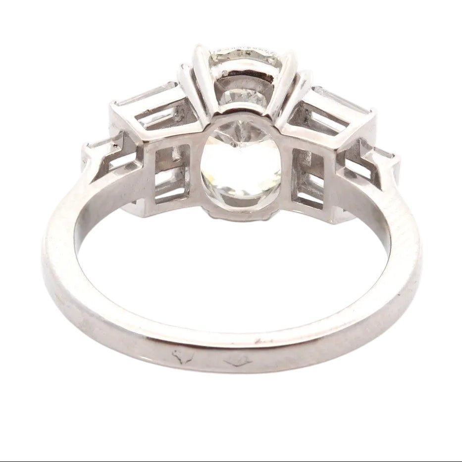 Bague en platine et diamants - Castafiore