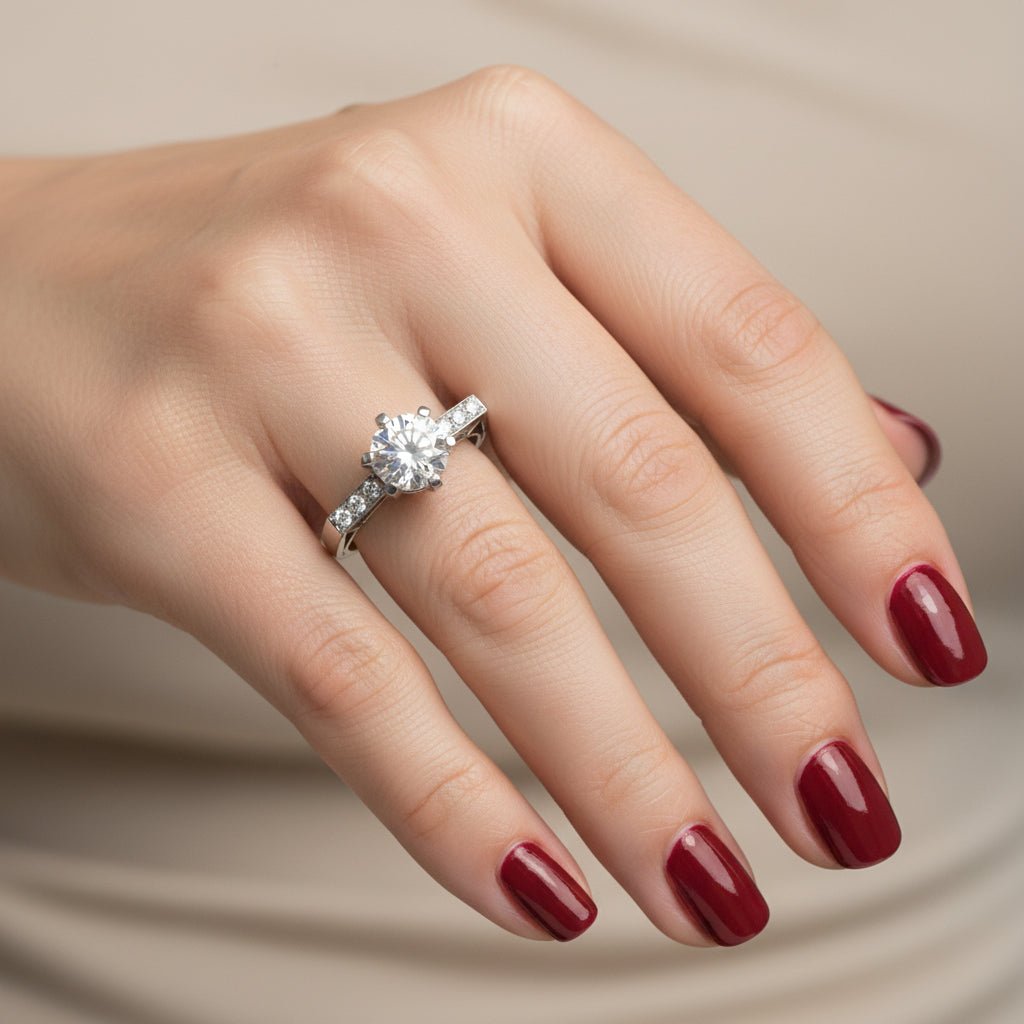 Bague en platine et diamants - Castafiore