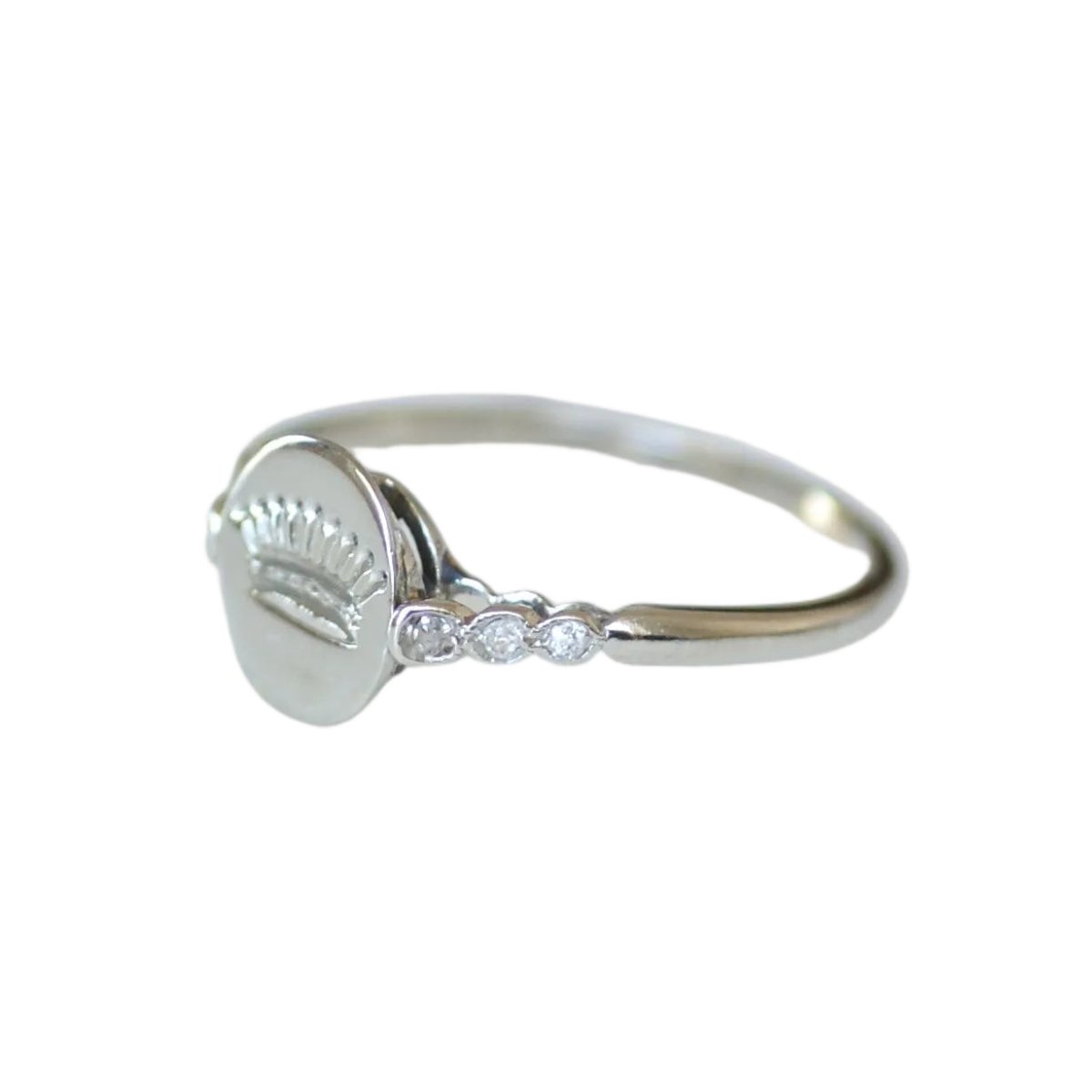 Bague en platine et diamants - Castafiore