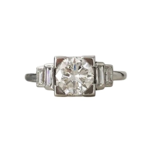 Bague en platine et diamants - Castafiore