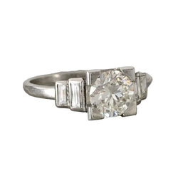 Bague en platine et diamants - Castafiore