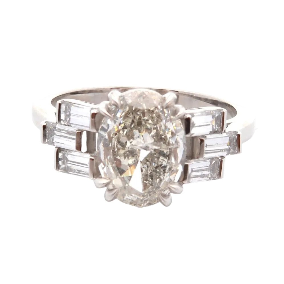 Bague en platine et diamants - Castafiore