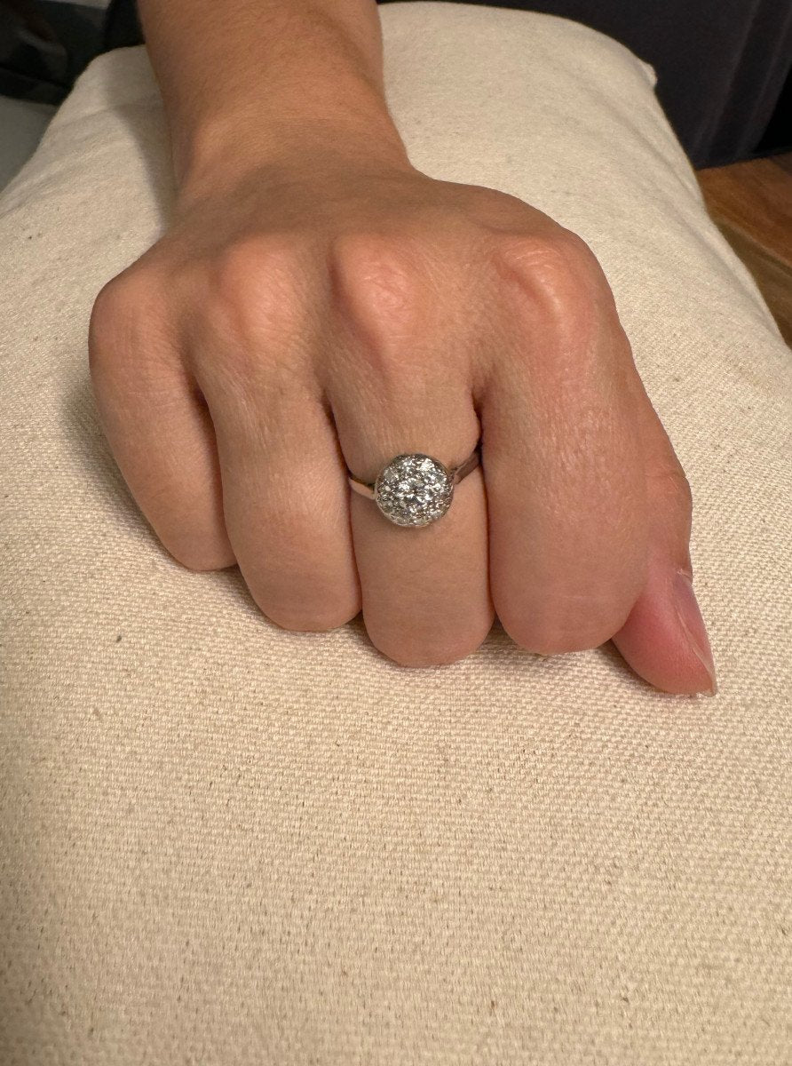 Bague En Platine Et Diamants - Castafiore