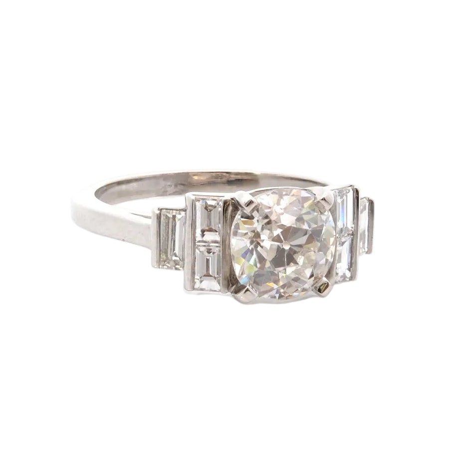 Bague en platine et diamants - Castafiore