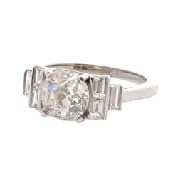 Bague en platine et diamants - Castafiore