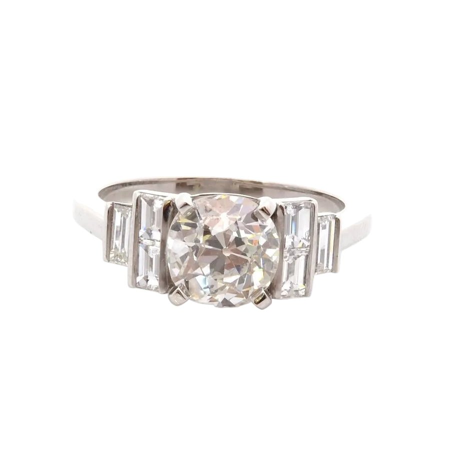 Bague en platine et diamants - Castafiore