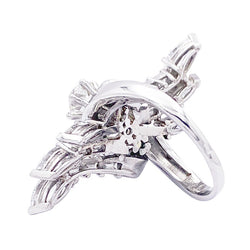 Bague en platine et diamants - Castafiore