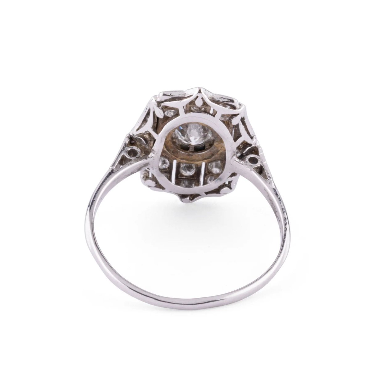 Bague en platine plate - Castafiore