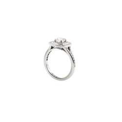 Bague Entourage en or blanc et diamants - Castafiore