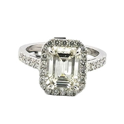 Bague Entourage en or blanc et diamants - Castafiore