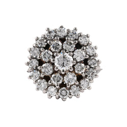 Bague Entourage en or blanc et diamants - Castafiore
