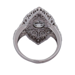Bague Entourage en or blanc et diamants - Castafiore