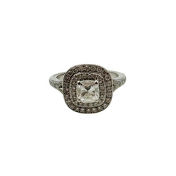 Bague Entourage en or blanc et diamants - Castafiore