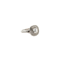 Bague Entourage en or blanc et diamants - Castafiore