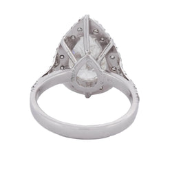 Bague Entourage en or blanc et diamants - Castafiore