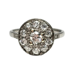 Bague Entourage en or blanc et diamants - Castafiore