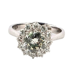 Bague Entourage en or blanc et diamants - Castafiore