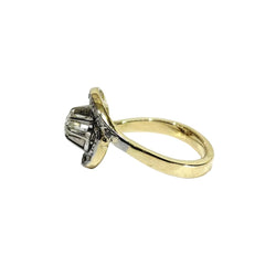 Bague Entourage en or blanc, or jaune et diamants - Castafiore