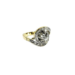 Bague Entourage en or blanc, or jaune et diamants - Castafiore