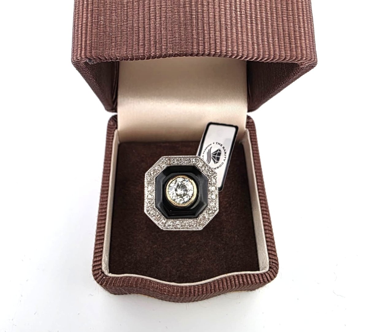 Bague Entourage en or blanc, or jaune et diamatns - Castafiore