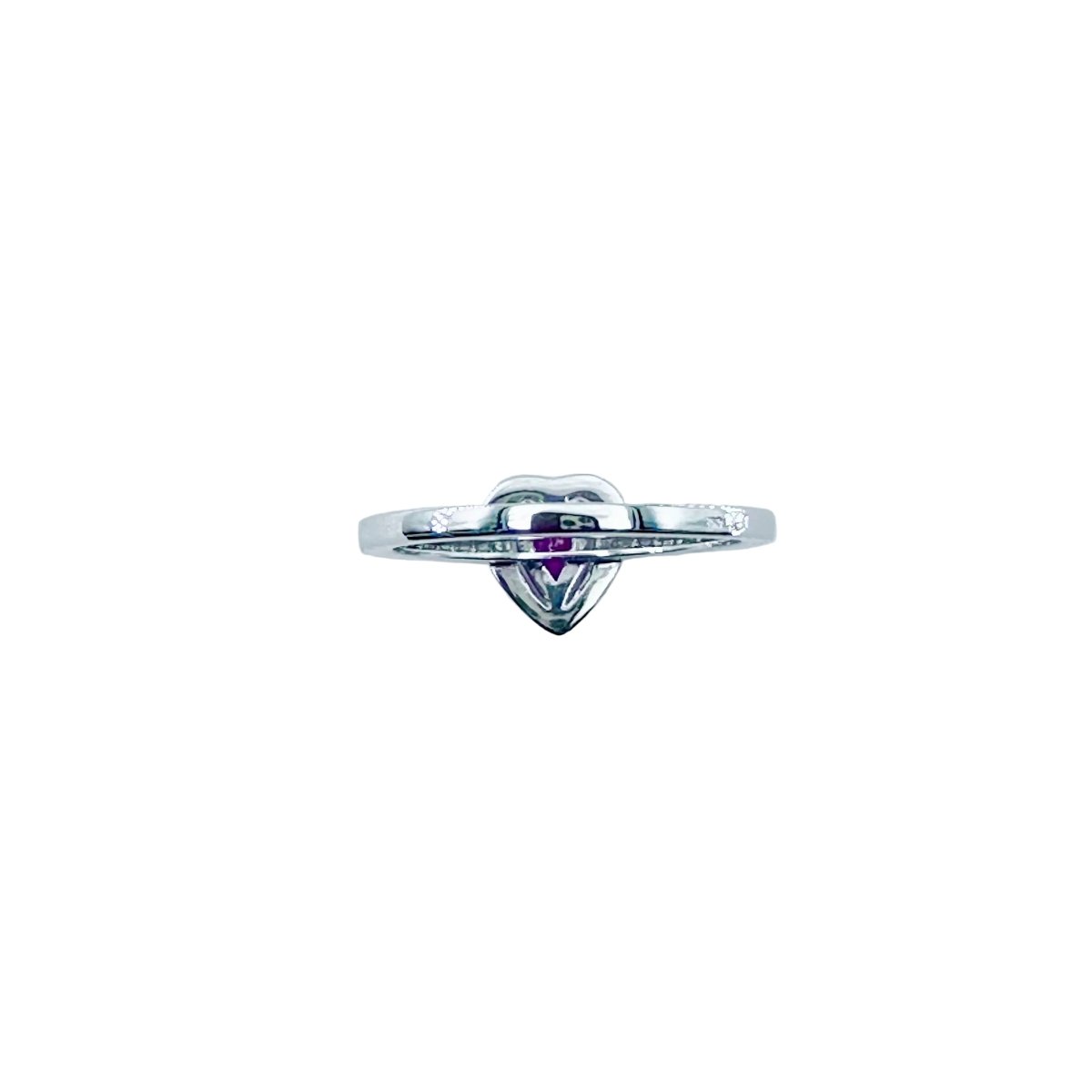 Bague Entourage en or blanc, rubis et diamants - Castafiore