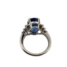 Bague Entourage en or blanc, saphir et diamants - Castafiore