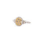 Bague Entourage en or jaune et diamant - Castafiore