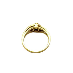 Bague Entourage en or jaune et diamants - Castafiore