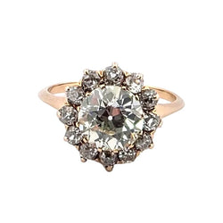 Bague Entourage en or jaune et diamants - Castafiore