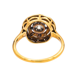 Bague Entourage en or jaune et diamants - Castafiore