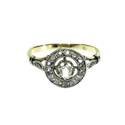 Bague Entourage en or jaune et diamants - Castafiore