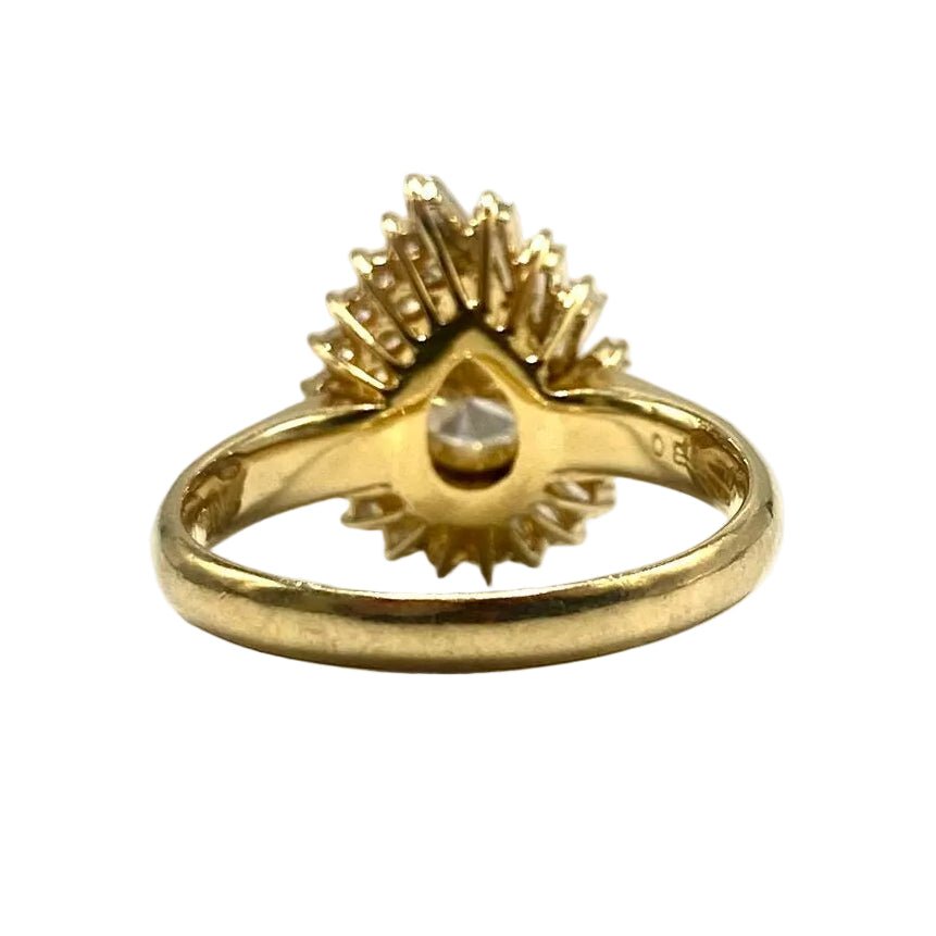 Bague Entourage en or jaune et diamants - Castafiore