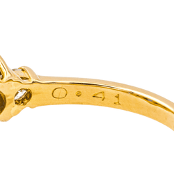 Bague Entourage en or jaune et saphir - Castafiore