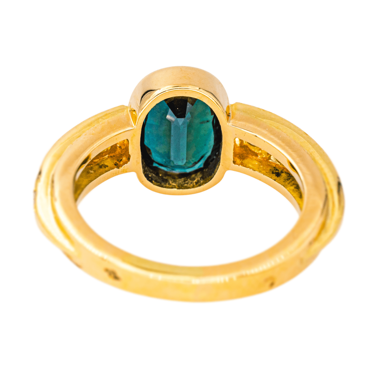 Bague Entourage en or jaune et saphir - Castafiore