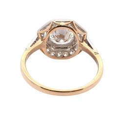 Bague Entourage en or jaune, platine et diamants - Castafiore