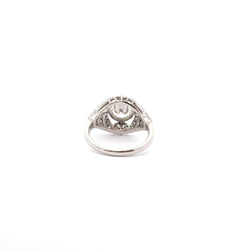 Bague Entourage en platine et diamants - Castafiore