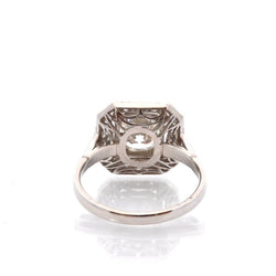 Bague Entourage en platine et diamants - Castafiore