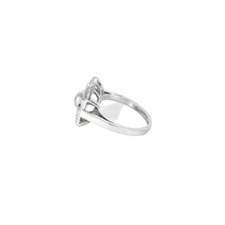 Bague Entourage en platine et diamants - Castafiore
